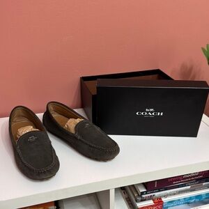Coach Olive Met Cross Grain Driver Mocs